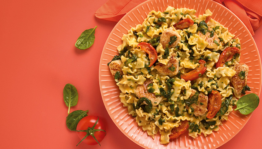 Pasta-kipschotel<br>