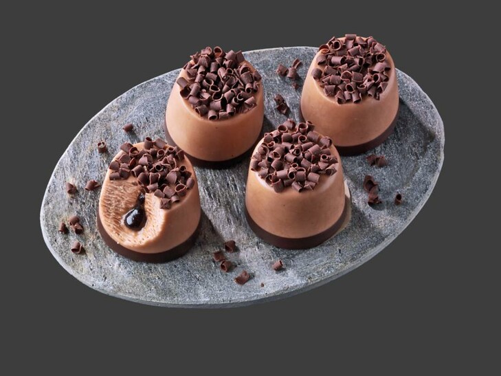 Chocolade- ijsdessert