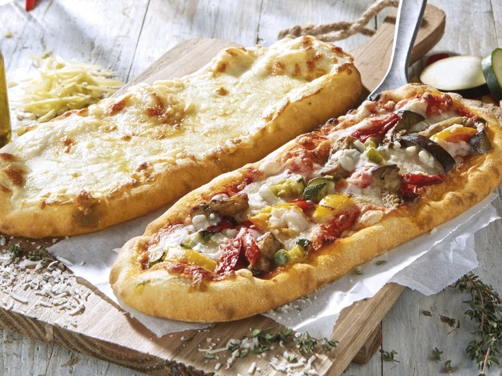Pizza duo kaas en groenten