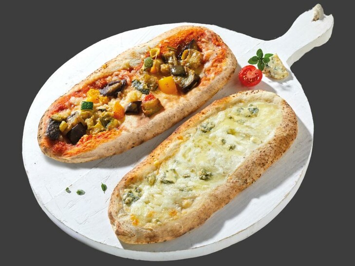 Pizza duo kaas en groenten