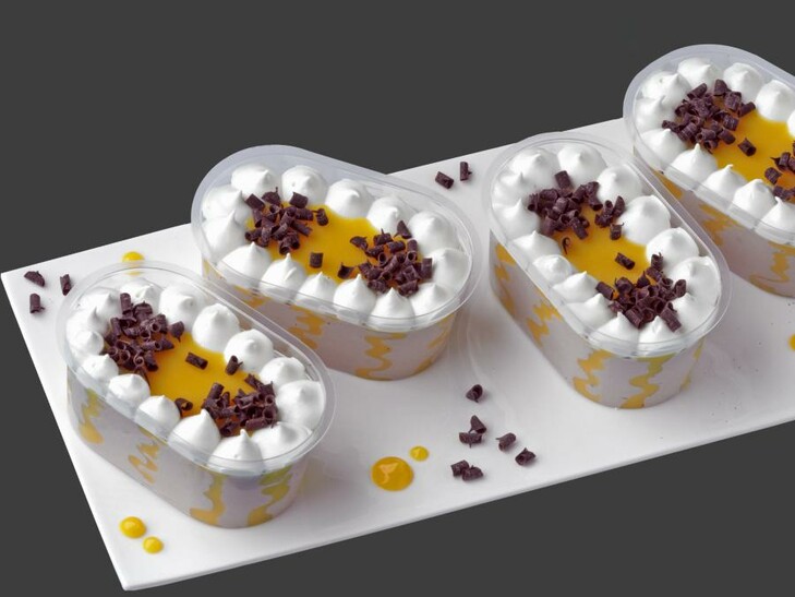 Chocolade-eierlikeur dessert