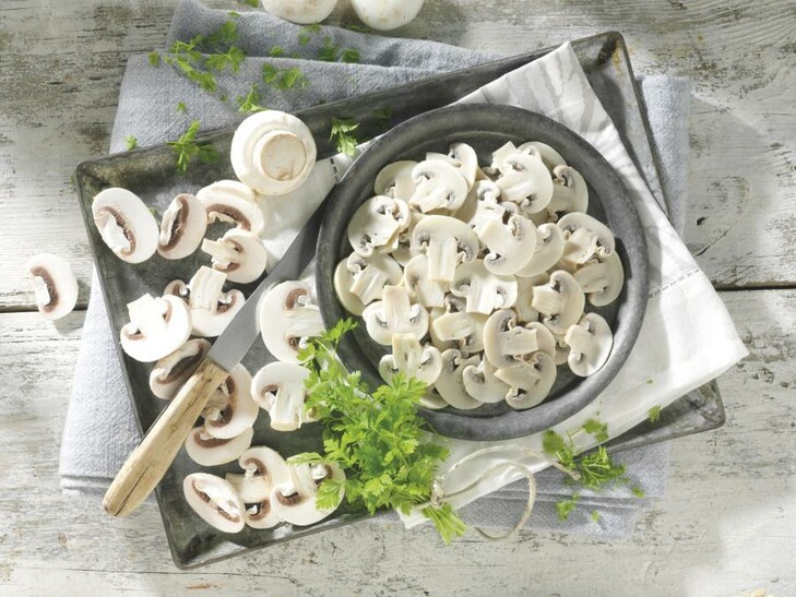 Gesneden champignons