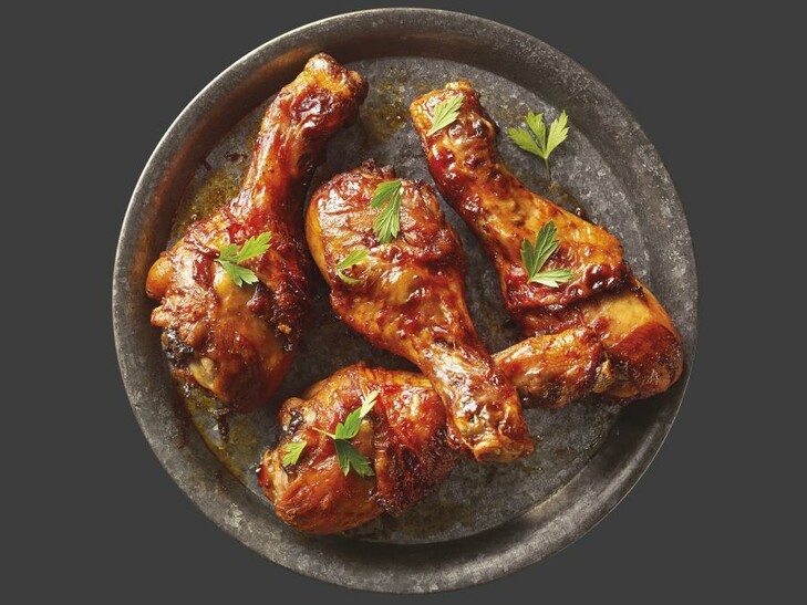 Drumsticks in BBQ-marinade