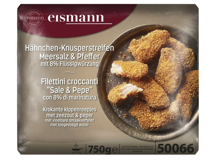 Krokante kippenstrips zeezout/peper