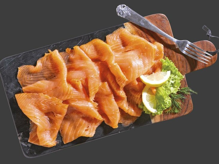 Gerookte zalmplakken