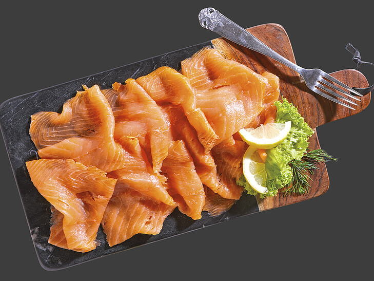 Gerookte zalmplakken