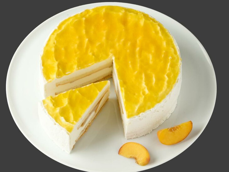 Panna cotta perzik taartje