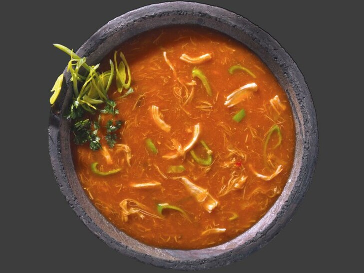 Tomatensoep op Chinese wijze