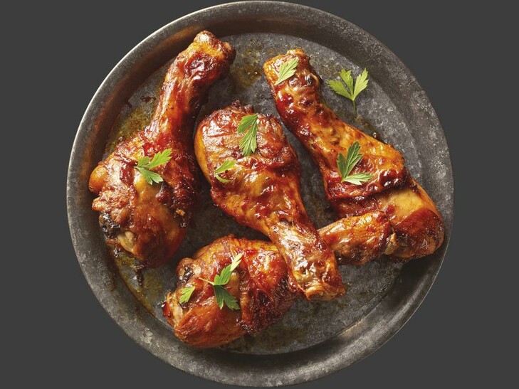 Drumsticks in BBQ-marinade