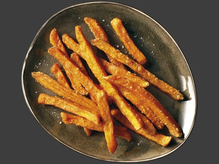 Krokante zoete aardappelfriet