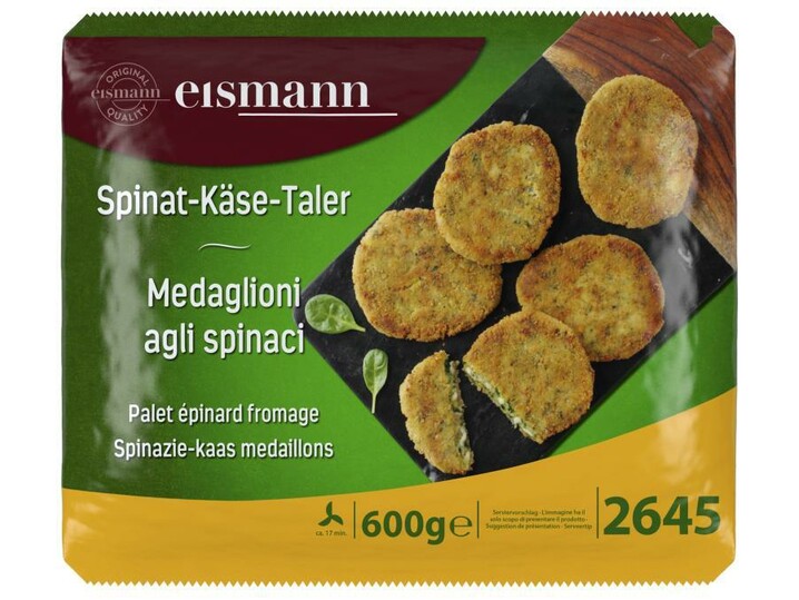 Spinazie-kaas medaillons