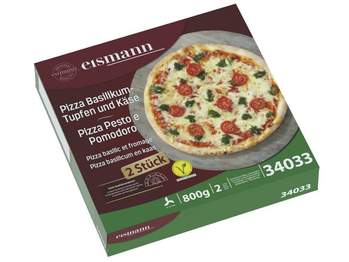 Pizza basilicum en kaas