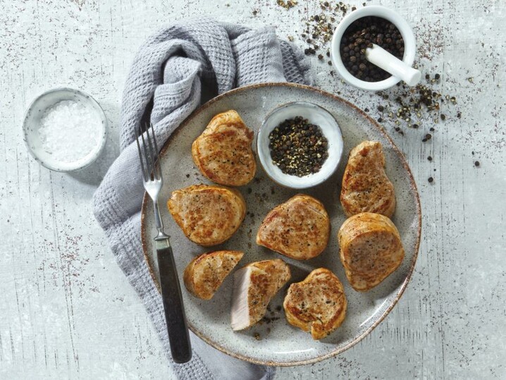 Varkensmedaillons in pepermarinade
