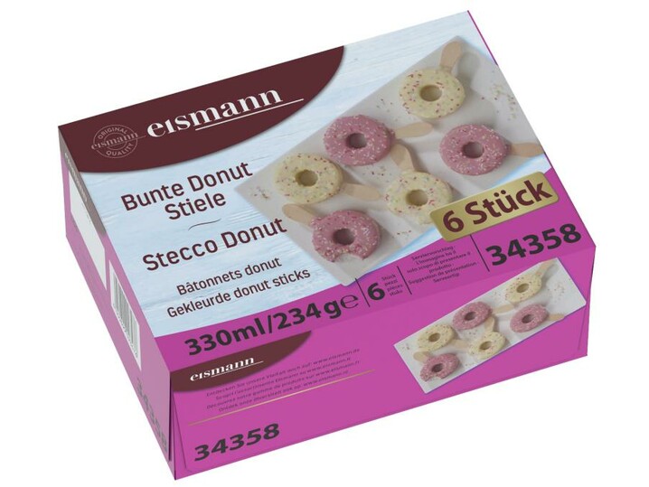 Gekleurde donut sticks