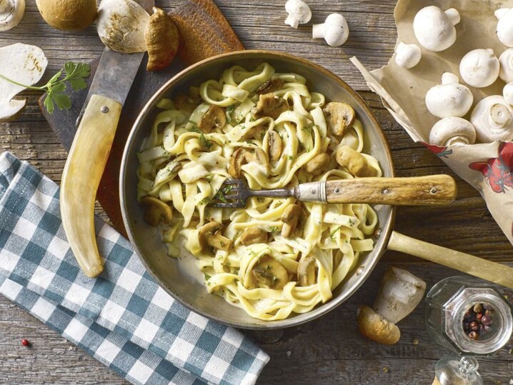 Tagliatelle met champignons