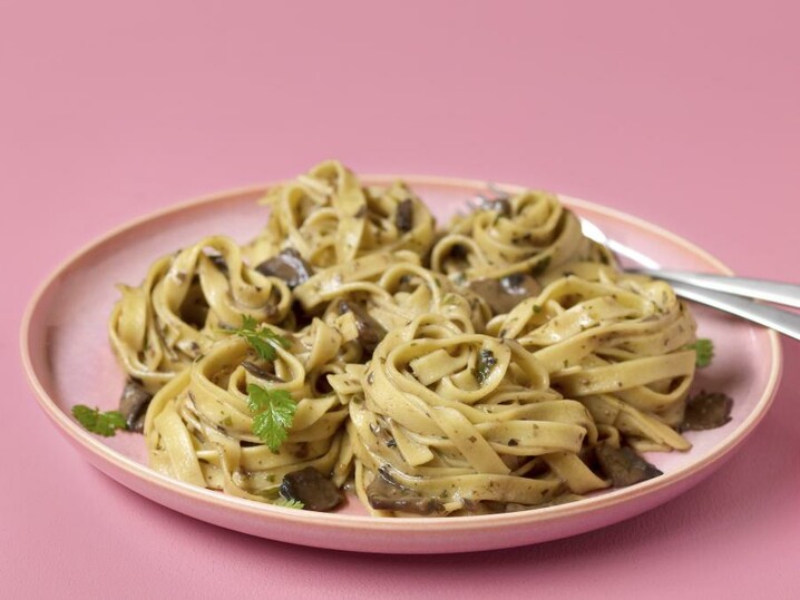 Tagliatelle met champignons