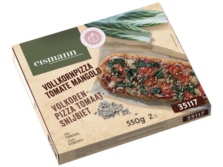 Volkorenpizza tomaat-snijbiet