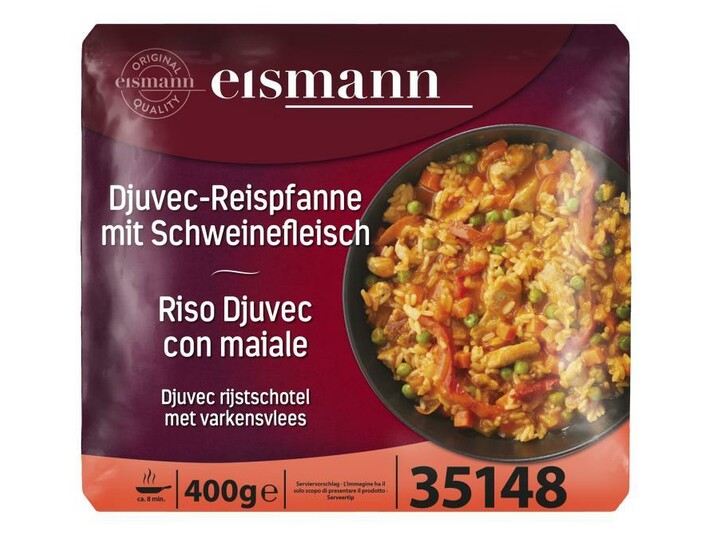 Djuvec rijstschotel met varkensvlees