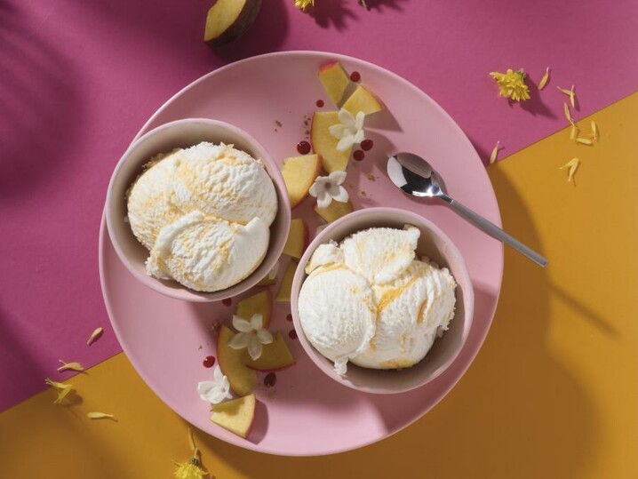 Yoghurt-perzik