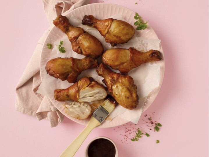 Drumsticks in BBQ-marinade