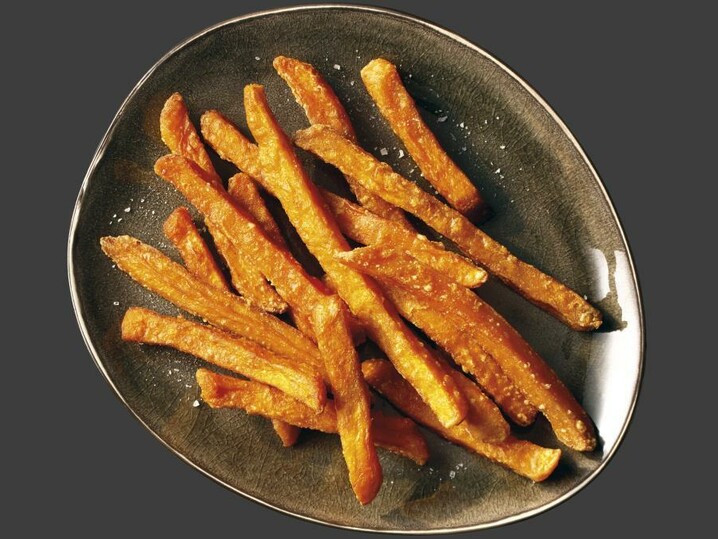 Krokante zoete aardappelfriet