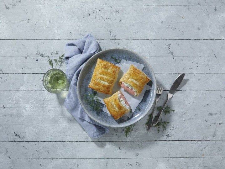 Zalm in bladerdeeg
