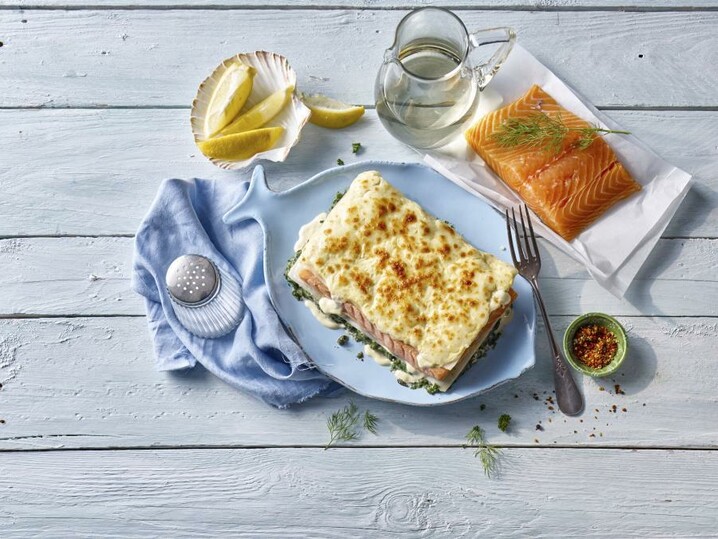 Zalmlasagne