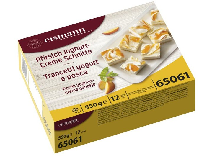 Perzik yoghurt-crème gebakjes