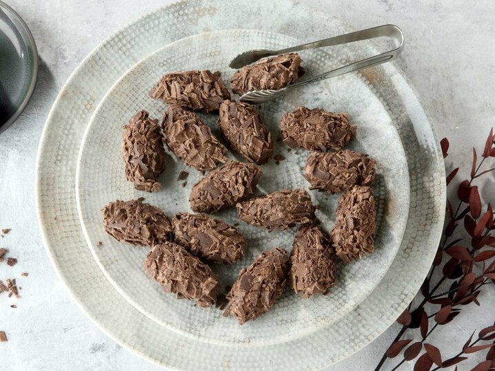 Belgische donkere chocoladetruffels