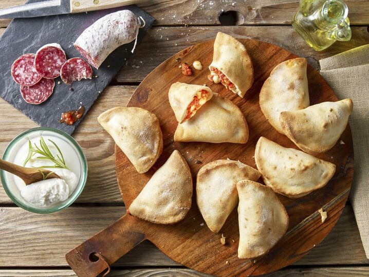 Mini-calzone ham-salami