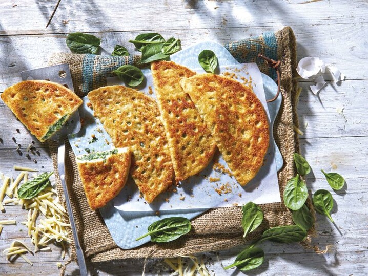 Pannenkoek kaas/spinazie