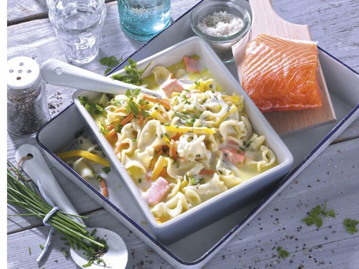 Pasta Symphonie met zalm