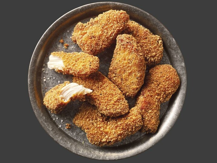 Krokante kippenstrips met zeezout & peper